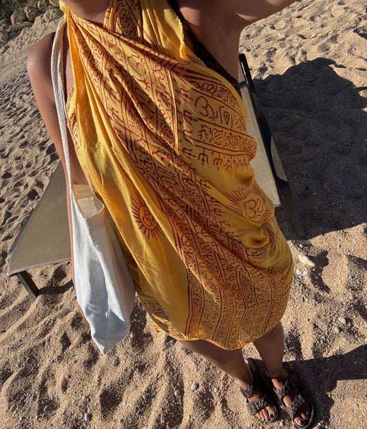 Yellow Pareo Skirt