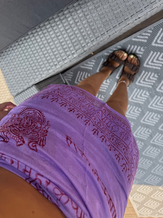 Dark Lilac Pareo Skirt