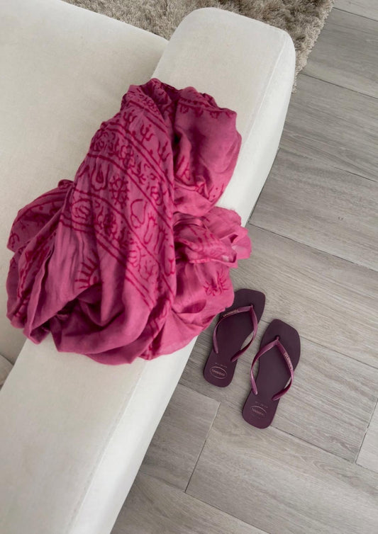 Burgundy Pareo Skirt